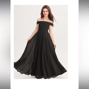 Black dress junior bridesmaid